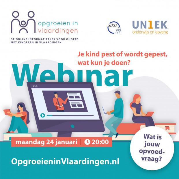 Kijk het webinar "Je kind pest of wordt gepest. Wat kun je doen?"  terug