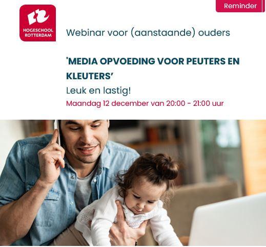 Webinar: "media opvoeding voor peuters en kleuters"